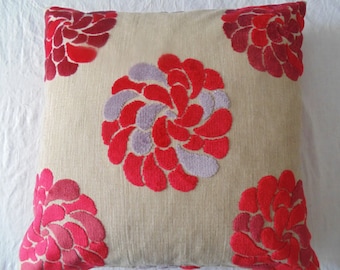 Designers Guild / William Yeoward Fabric Cushion Cover Ranakpur Rose / pillow