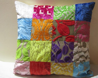 Designers Guild Fabric Gorgeous Patchwork Cushion Covers D1