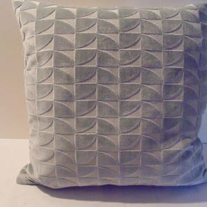Designers Guild Velvet Fabric Laroche Zinc Cushion Covers