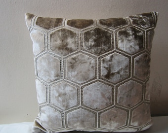Designers Guild Fabric Manipur Natural Cushion Cover / pillow cover