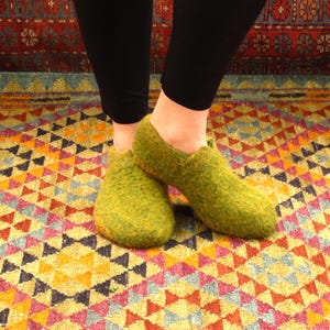 Felted Crochet Slippers for Women: The Hobbity
