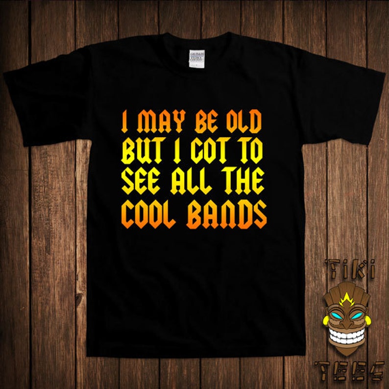 Funny Rock Band Tshirt Old School Oldies Music Tshirt Tee Etsy