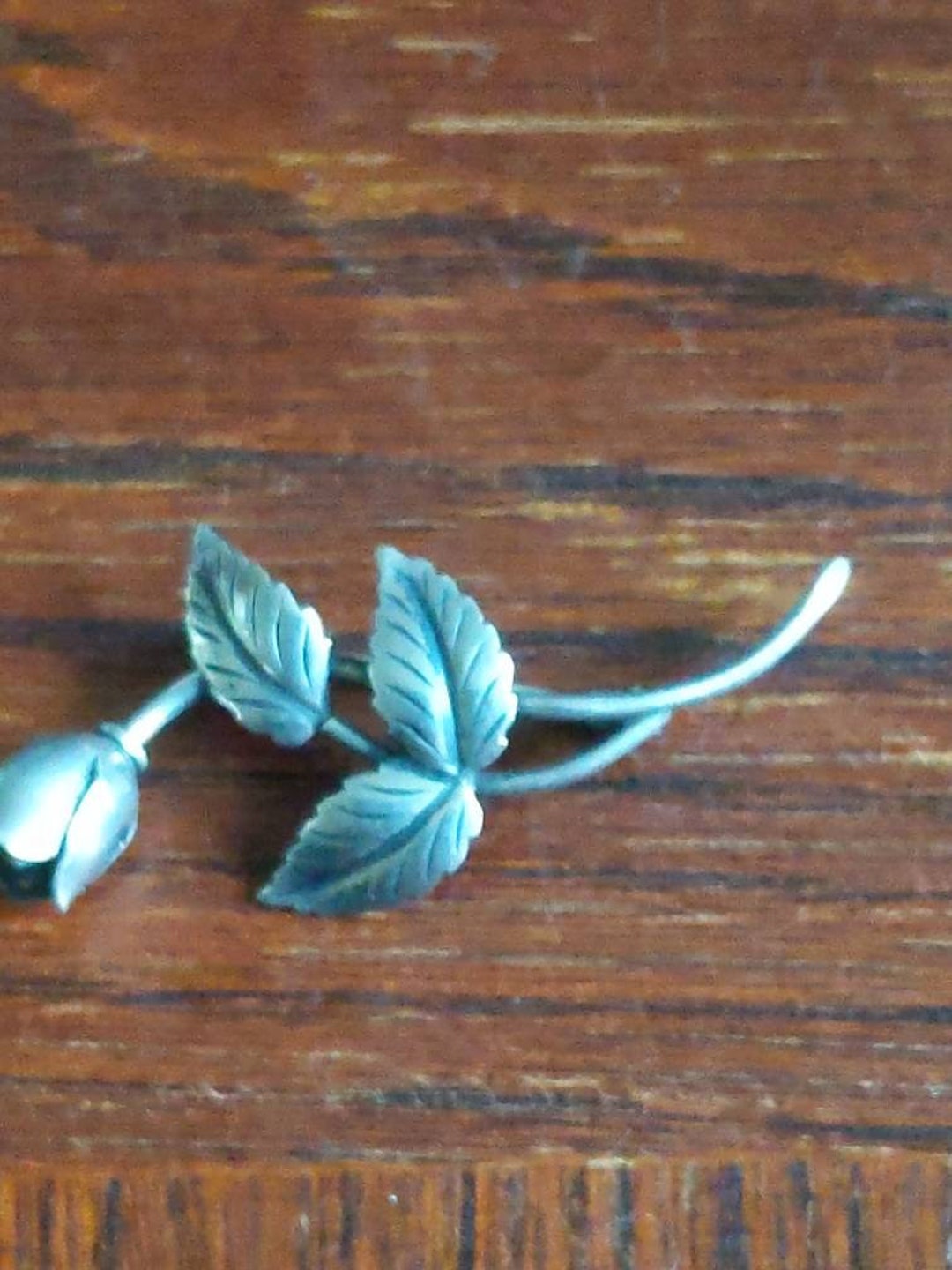 Beautiful Romantic John Lauritzen Denmark 830 Silver Rose Brooch 