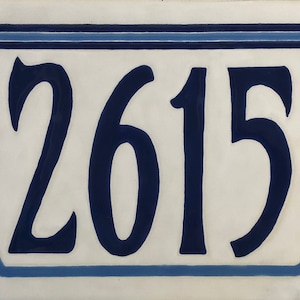 Art Nouveau address tile