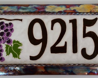 Grapes Address Tile