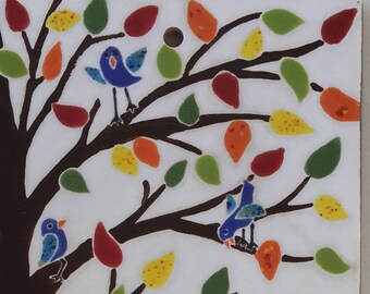 Whimsical Tree of Life Address Tile