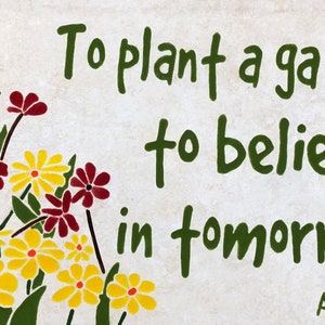 Garden Tile sign image 1