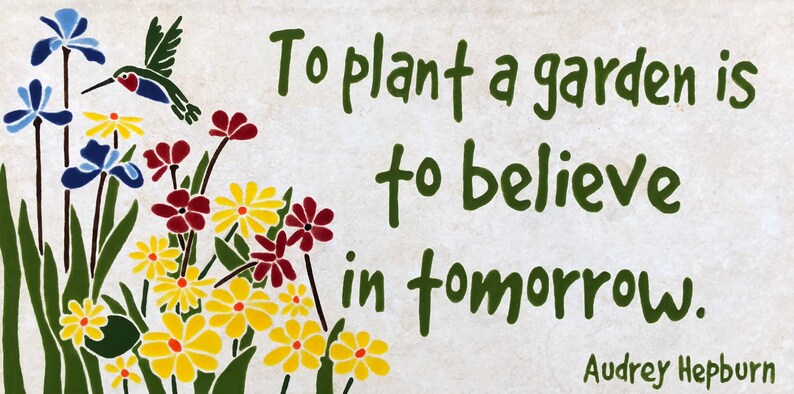 Garden Tile sign image 1