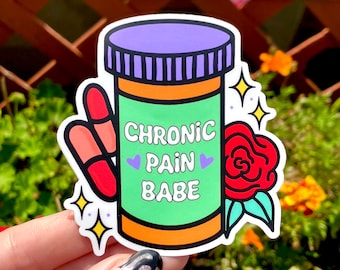 Chronic Pain Babe Sticker | Waterproof Sticker | Vinyl Sticker | Chronic Pain | Laptop Sticker | EDS | SRS | RA| Spoonie