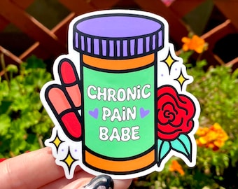 Chronic Pain Sticker, Spoonie Sticker, EDS Sticker, Chronic Illness Gift, Invisible Illness Decal, Waterproof Vinyl Sticker