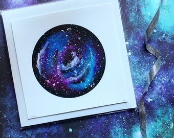 Galaxy art, galaxy print, galaxy painting, space art, outer space, stars, art print, home decor