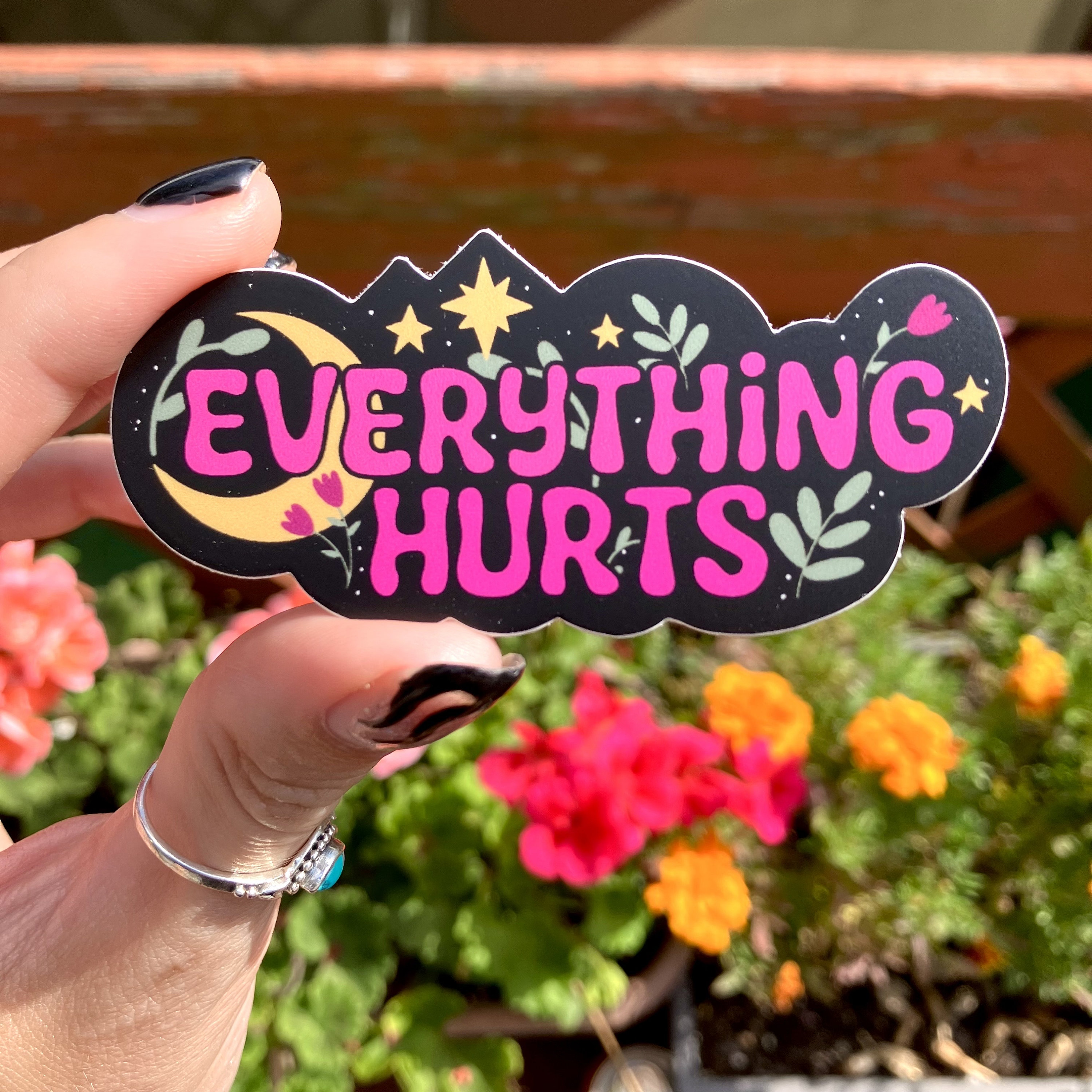 Everything Hurts Sticker | Waterproof Sticker | Vinyl Sticker | Chronic ...