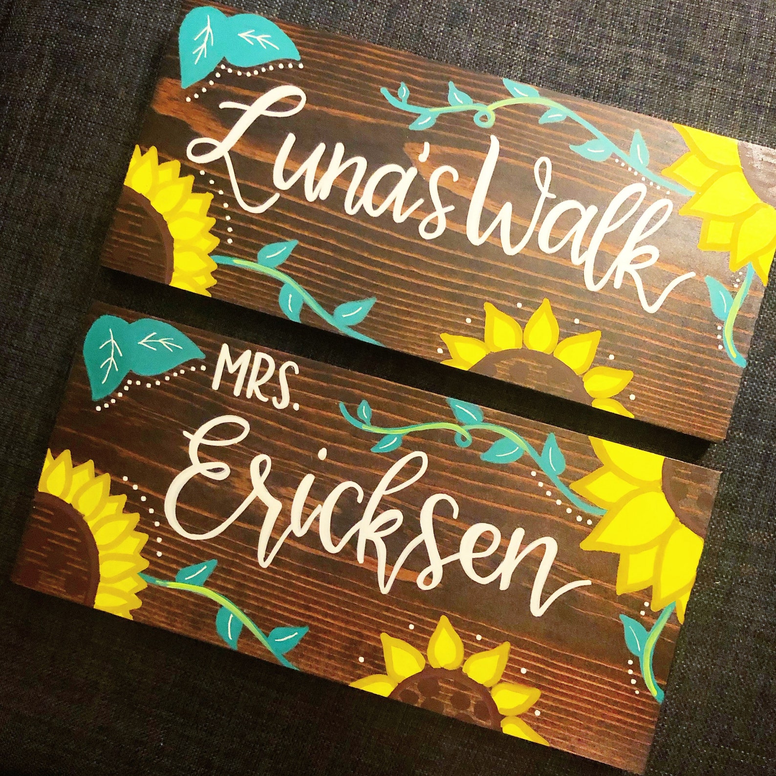 Teacher Sign Personalized Custom Teacher Sign Teacher Gift - Etsy