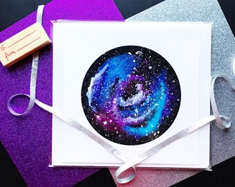 Galaxy art, galaxy print, galaxy painting, space art, outer space, stars, art print, home decor