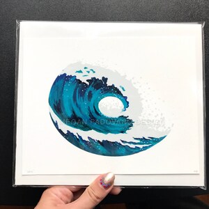 Wave art, surf art, wave painting, surf decor, surf painting, wave decor, Ocean art, Beach House Decor, Nautical Art