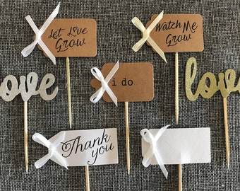 20 Favor Tags for Weddings, Showers, Parties, Corporate Events