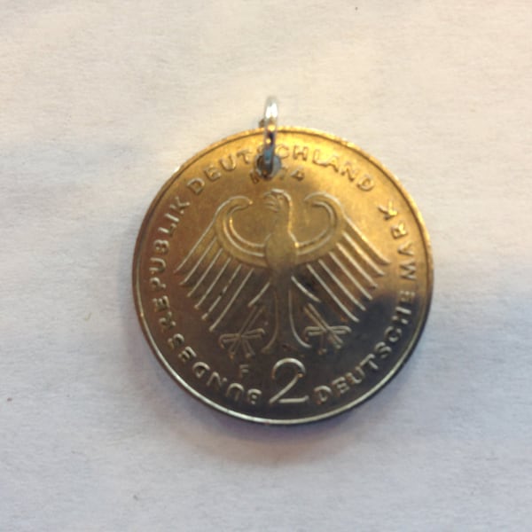 Germany 2 Marks Coin Pendant