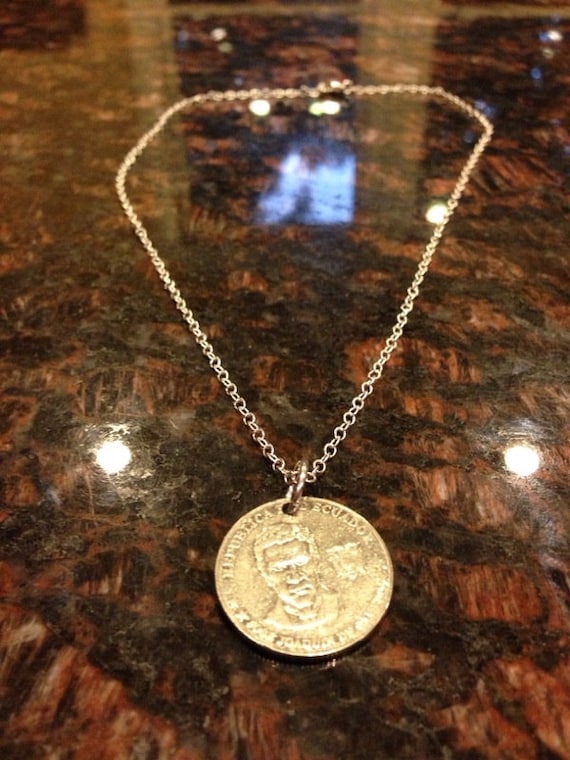 Coin necklace etsy deals
