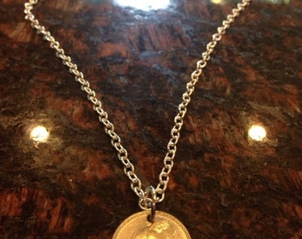 Germany 50 pfennig coin necklace