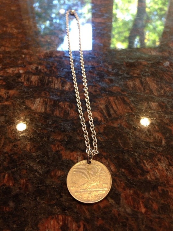 Tiffany gold 2024 coin necklace