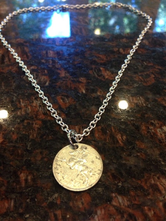 Lithuania Centai Coin Necklace