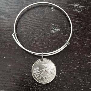 Oklahoma state quarter expandable wire bangle bracelet image 2
