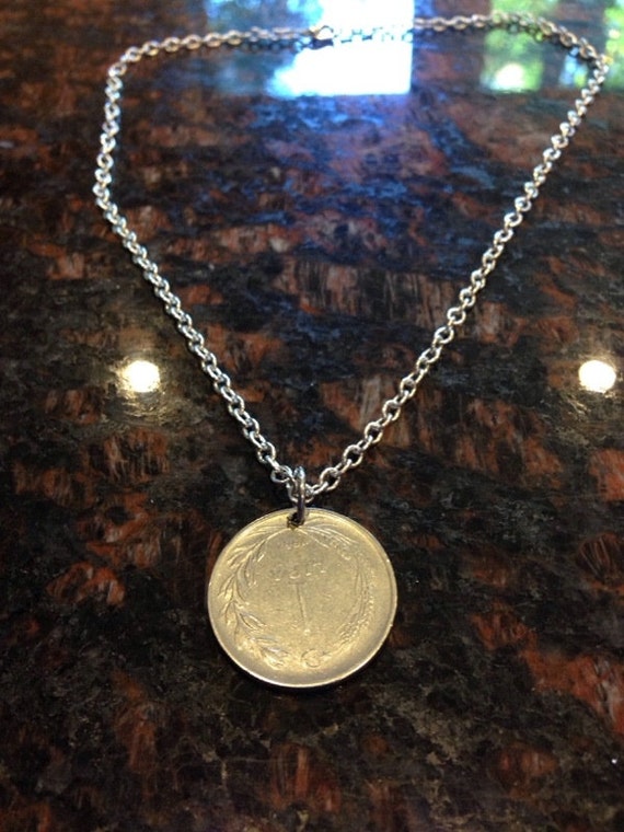 Turkey 1 Lira Coin Necklace | Etsy Canada