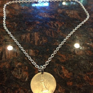 United Arab Emirates 1 dirham coin necklace