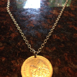 Mexico 200 pesos coin necklace