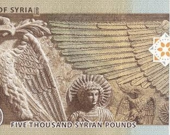 シリア 5,000ポンド SYP 5k シリア 5,000ポンド紙幣。米国在住の販売者