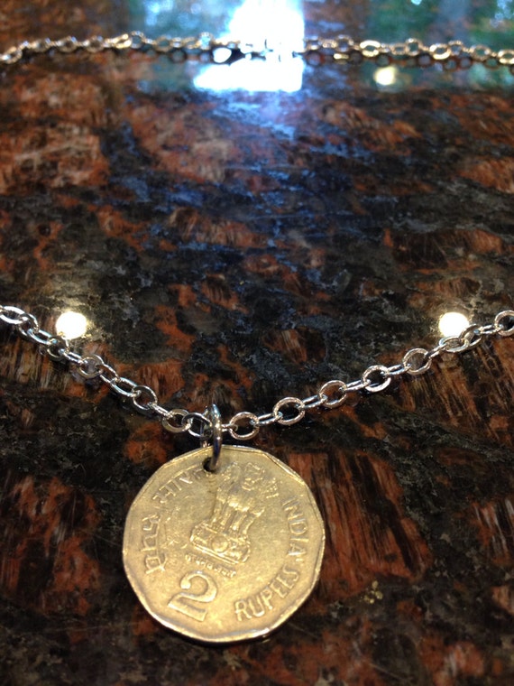 2 Layer Hammered Coin Necklace - Heather Hawkins INC