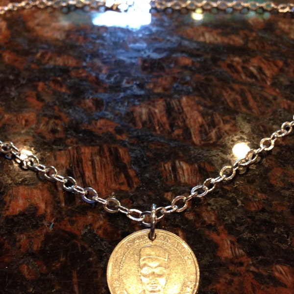 Sierra Leone 100 Leones coin necklace