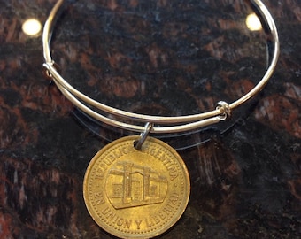 Argentina 50 centavos expandable style wire bangle bracelet