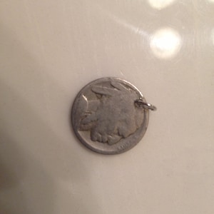 Buffalo Nickel Charm for Necklace, Bracelet or Anklet