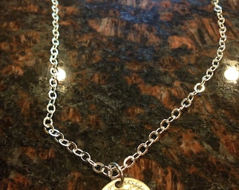 Buffalo Nickel coin necklace featuring the buffalo