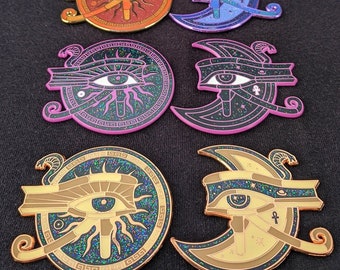 Eye of Ra / Eye of Horus Hat Pin Set *LIMITEDEDITION* Heady Hat Pins by : Eccentric Visuals