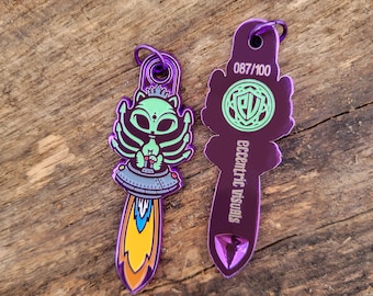 Cosmic Kitty Queen - Mini Spoon Pendant *LIMITEDEDITION* Heady Hat Pins by : Eccentric Visuals