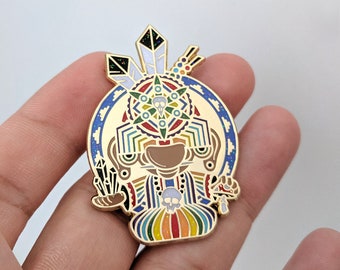 Medicine Man - Shaman Hat Pin *LIMITEDEDITION* Heady Hat Pins by : Eccentric Visuals