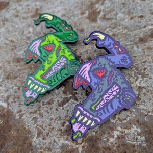 Zeds Dead Pin - Zeds Dead Insipred Mutant Hat Pin *LIMITEDEDITION* Heady Hat Pins by : Eccentric Visuals