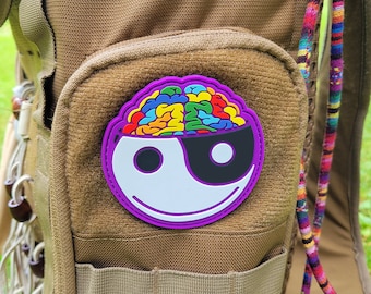 Brainbow GRiZ inspired PVC Patch by : Eccentric Visuals | Rainbow Brain | Show love spread love | GRiZ Patch