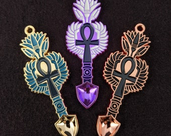 Mini Spoon Pendant - Key of Life - Lotus