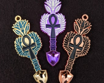 Key of Life - Lotus Mini Spoon Pendant *LIMITEDEDITION* Heady Hat Pins by : Eccentric Visuals