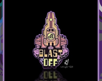 Daily Bread Pin - Daily Bread Inspired BLAST OFF Hat Pin *LIMITEDEDITION* Heady Hat Pins by : Eccentric Visuals