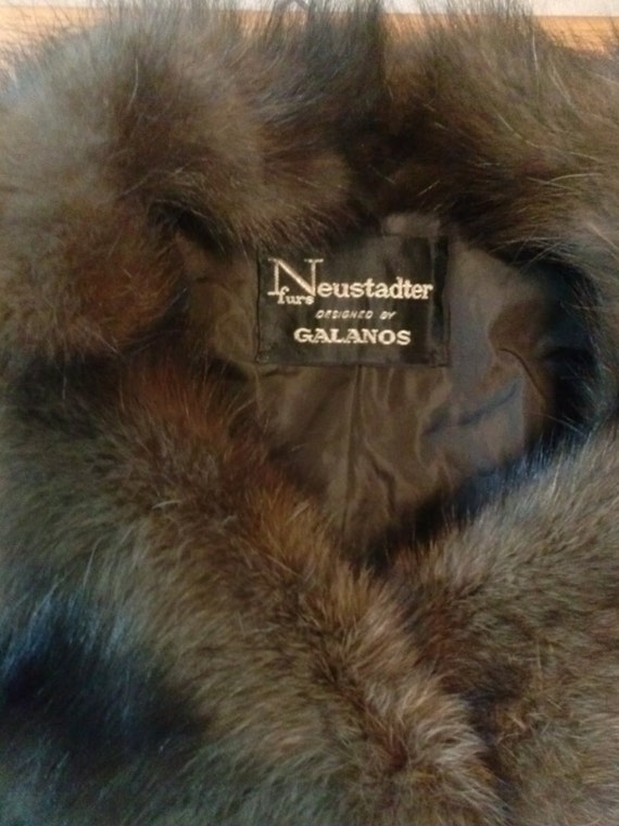 Vintage Neustadter furs designed by Galanos, sable