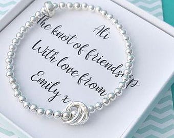 Sterling Silver Friendship Knot Bracelet