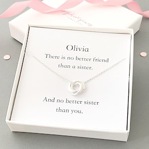 Personalised Sister Necklace - gift for sister - big sister - little sister - special sister - sister gift - sister birthday gift