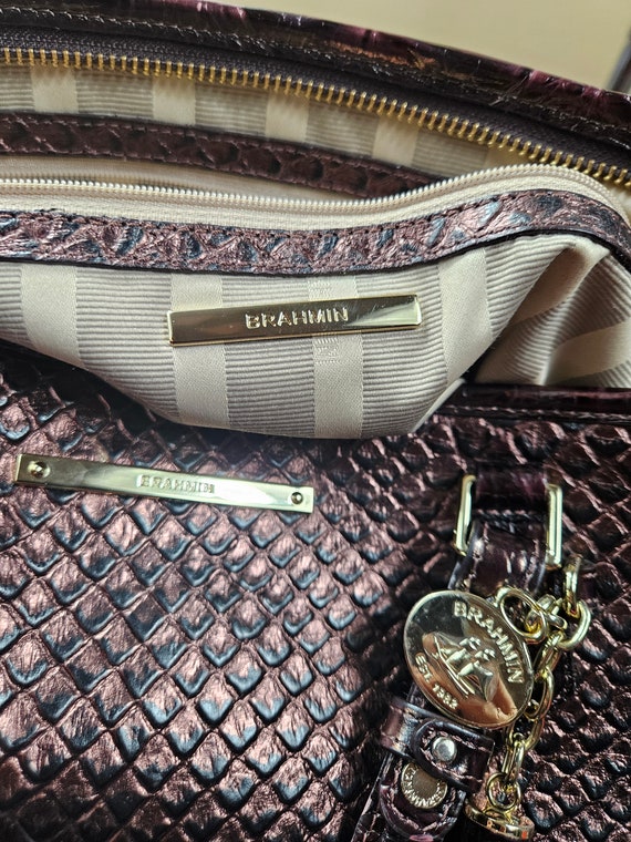 Brahmin Bronze Java Asher Melbourne Leather Tote … - image 10