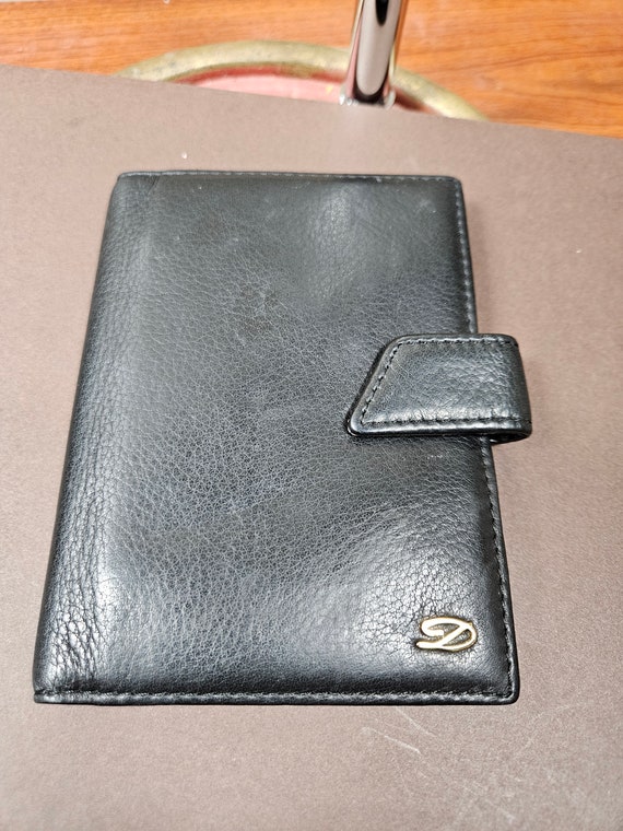 Auth S.T.Dupont Paris Genuine Leather Men Wallet