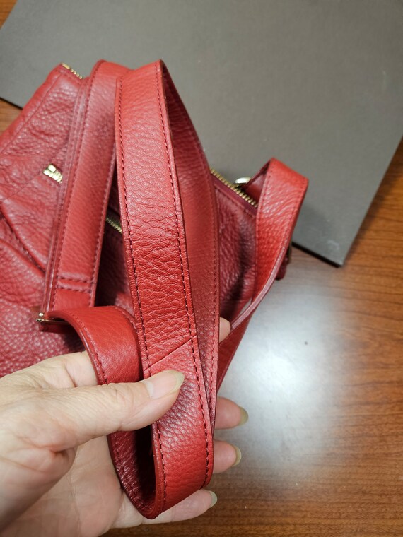 Cole Haan Cross body Red Leather Bag - image 6