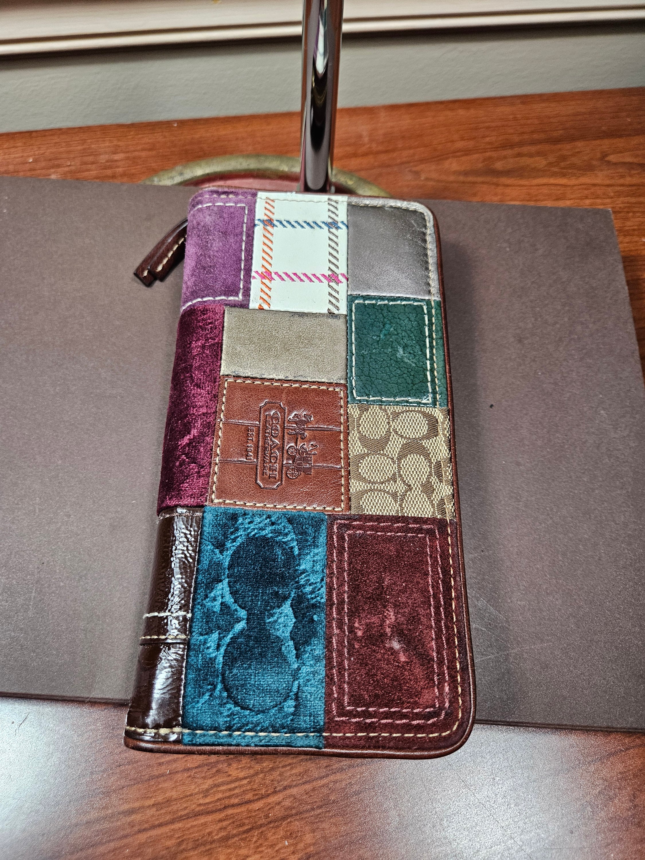 Coach patchwork wallet sale